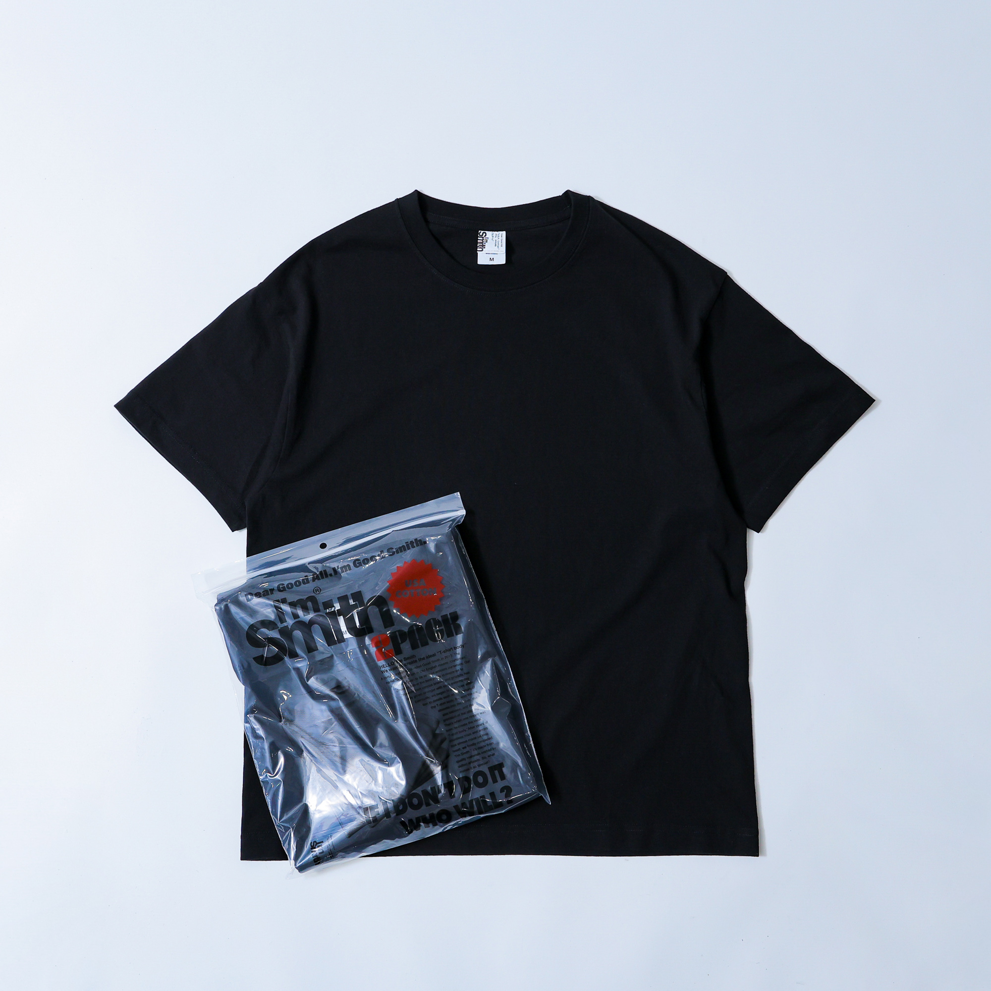 2枚組半袖Tシャツ ブラック